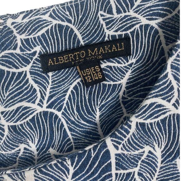 Alberto Makali Lace Trim Midi Dress Set Blue White Mother of The Bride Size 12/L - Picture 10 of 16